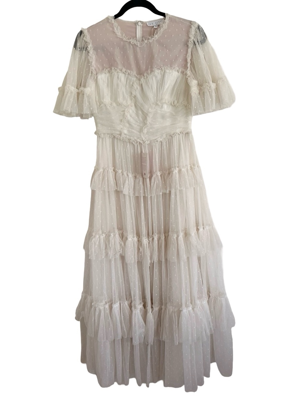 Ivy City Co Whimsical Dress in White NWT Medium